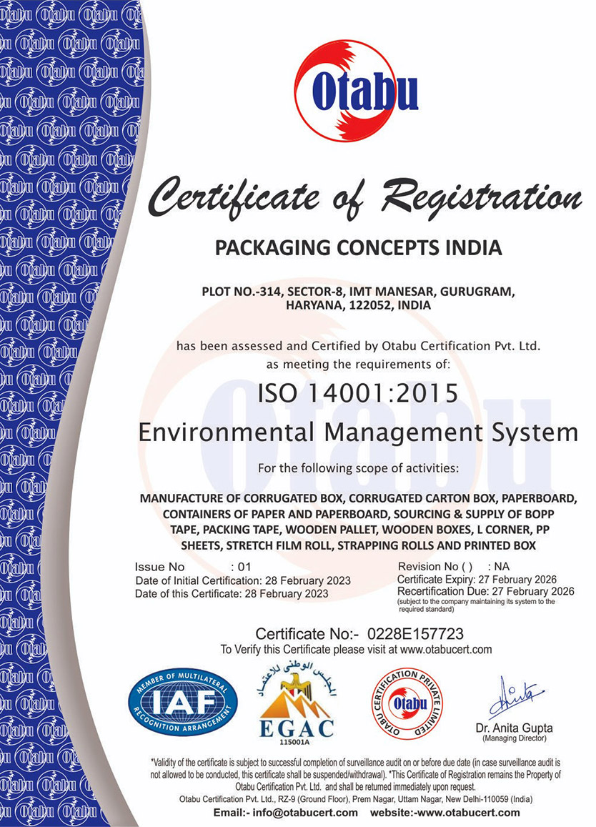 ENVIRONMENTAL MANAGEMENT SYSTEMS certified